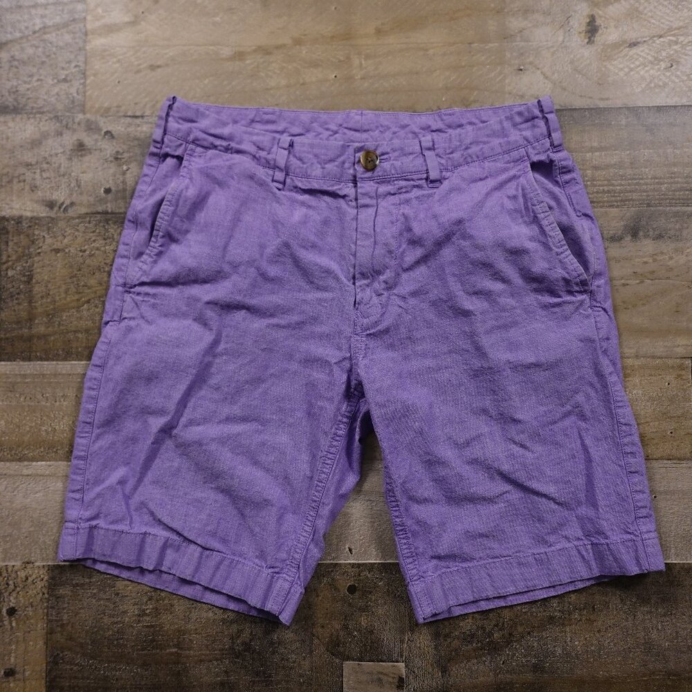 Bonobos Cotton Chino Shorts Men's 29 Purple 9” Inseam‎ Casual Preppy